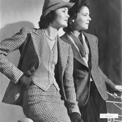 1940s Knitting & Crochet Patterns: Suits, Dresses, Blouses (PDF Download) - Etsy