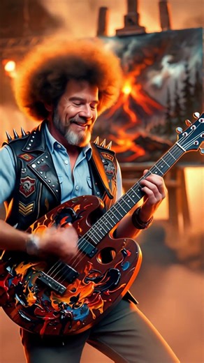 Bob Ross Heavy Metal Parody — Happy Little Blast Beats
