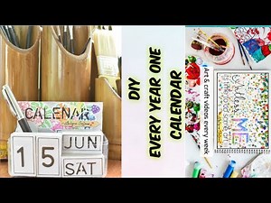 Every year one calendar |table top calendar| easy to make |DIY ideas for art and craft |