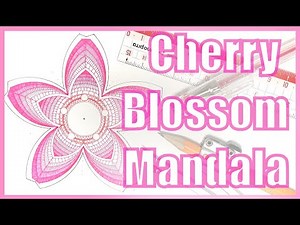 Geometric art - How to draw cherry blossom with a compass