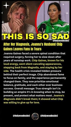 After Her Diagnosis, Joanna's Husband Chip Gaines Leaves Fans In Tears #shorts