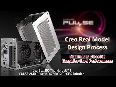 SAPPHIRE GearBox 500 Thunderbolt™ 3 PULSE RX 6600 XT: Performance Testing with Creo Real Model