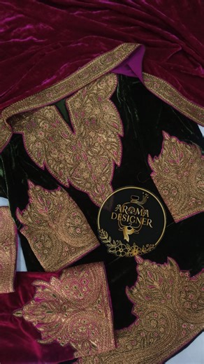 Aroma designer 👗 on Instagram: "Wedding bliss 🎶 Outfit: @aroma_designers_ A beautiful bridal Nikkah outfit customised, In incredible with Machine tilla work 💖 For placing an order pls whatsapp 📱 8899107023 Or visit Store Nawakadal Srinagar near jk bank #trending #nikkah #fashion #winter #reelsinsta"