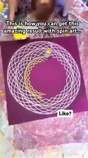 Absolutely amazing spin art painting and technique! Your thoughts? #painting #spinart #talent #arts
