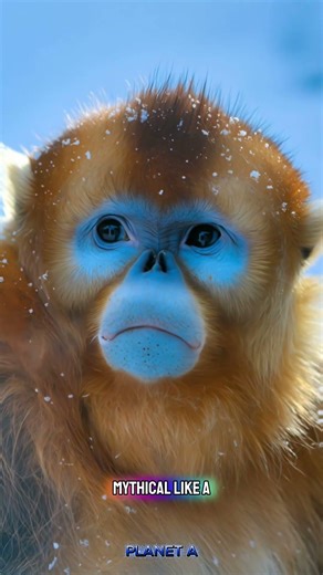 This Monkey Lives Where Most Animals Freeze ❄️🐒 #shorts