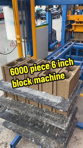 Efficient 6000 Piece 6 Inch Block Making Machine