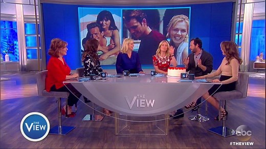 61K views · 580 reactions | Sara Haines asks 90210’s Luke Perry: Brenda or Kelly? He replied with an ‘alternat[ive] fact?!' | The View | Facebook