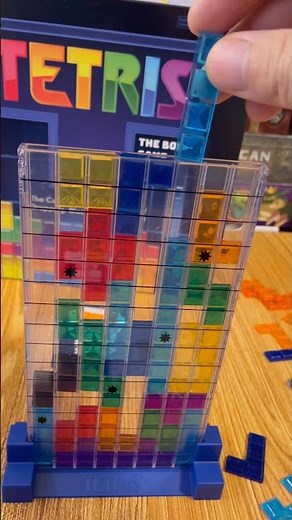 The classic game of Tetris comes to life on your tabletop. #boardgames #gamenight #sponsored