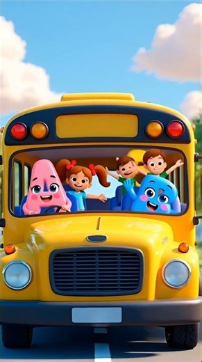 ABCD Bus Rhymes | ABC Song for Kids | Alphabet Learning A to Z | Nursery Rhymes#youtubeshorts#viral