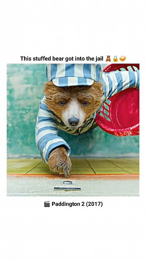 The Cine Junction 🎬 on Instagram: "The stuffed bear got into the jail 🧸🔒🥪 🎬 Paddington 2 (2017) In the heart of London, Paddington is living his dream a cozy home, loving family, and a jar of marmalade never far from reach. But everything changes when he spots the perfect birthday gift for Aunt Lucy: a rare, magical pop-up book of London. He works every job he can, saving every penny... until the book is stolen. Worse, the police arrest Paddington - framed for the crime. Behind bars, the li