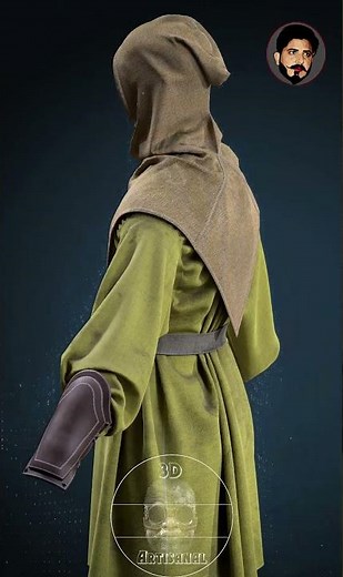 Medieval Suit – 3D Clothing Design & Render
