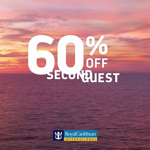 Where to next? 🌎 Get 60% off 2nd guest up to $150 off your next cruise. | Royal Caribbean