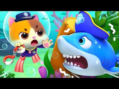 Police Officer Timi Catches a Shark | Meowmi Family Show | Kids Cartoon | BabyBus TV