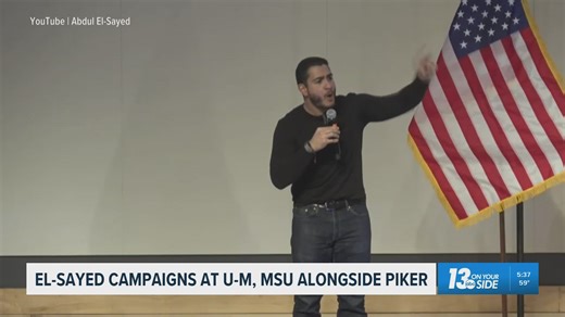 Senate candidate El-Sayed campaigns alongside figures including controversial streamer Piker