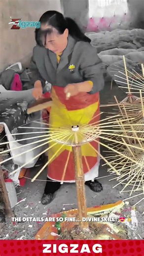 Handmade Bamboo Umbrella Tool for Artistic Decorative Crafts
