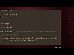 Understanding C# Garbage Collection: Will ServiceA Be Collected If a Task is Running?