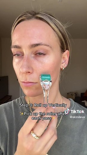 Derma Roller & serum #dermarollertips #dermaroller #hyaluronicacid #vitamincserum #skindeva #skincaretips #skincareroutine #beautyhacks #skincareover30 #skincareover40 #skincareover50 #bestserum