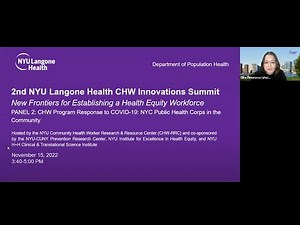 New Frontiers for Establishing a Health Equity Workforce: Panel 2