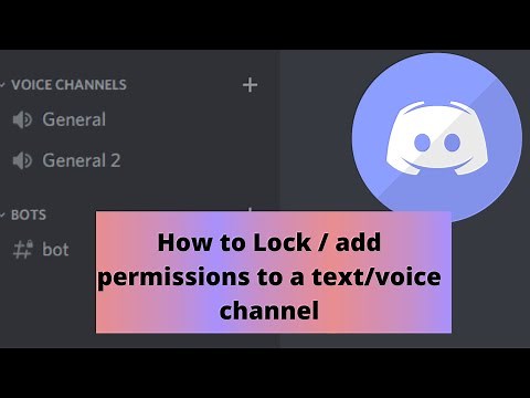 ACTUALLY How to Lock or add Permissions to a Text/Voice Channel in Discord!