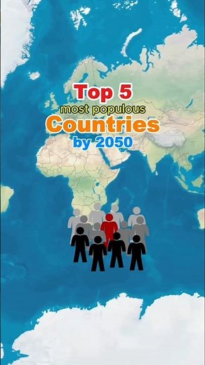 Top 5 Most Populous Countries by 2050 🌎
