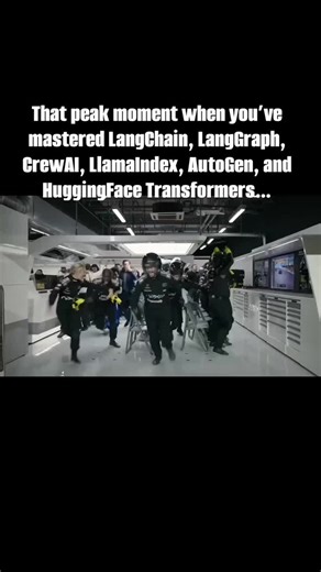 That peak moment when you’ve mastered LangChain, LangGraph, CrewAI, LlamaIndex, AutoGen, and HuggingFace Transformers… and you’re out here building RAG pipelines, AI Agents, and MCP servers like it’s nothing. 🚀🤖 #LangChain #LangGraph #CrewAI #LlamaIndex #AutoGen