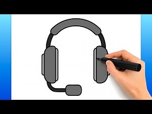 How To Draw Headphones (Easy Drawing Tutorial)