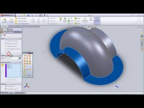 16- SolidWorks Surface TUTORIAL: KNIT SURFACE
