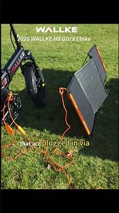 2026 WALLKE H9 Ultra E-Bike Solar Charging Test | Off-Grid Adventure