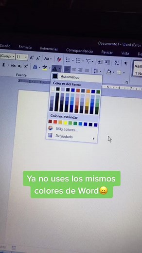 Cambia la paleta de colores en Word fácilmente