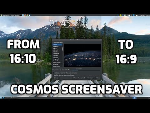 Change Cosmos Screensaver from 16:10 to 16:9 Aspect Ratio