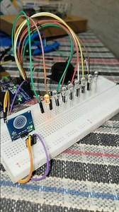 Touch Activated LED Patterns with Buzzer #arduino #youtubeshorts #electronic #arduinoprojects #ece