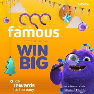 31 reactions | DSTV is rewarding the kiddies for watching their favourite shows! All they need to do is tune into Cartoon Network Ch301 from 01-07 Jan and keep an eye out for our clues for a chance to win 1 of 100 fantastic prizes weekly ! Don’t forget to download the My DStv App, sign -up for rewards, and play to win. Click on the link to find out more: https://www.dstv.co.za/whats-on/news/articles/find-the-famous-and-earn-rewards-with-dstv/ | Cartoon Network | Facebook