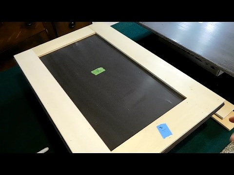 DIY Flat Beveled Edge Doors to Shaker Style Cabinet Doors!!