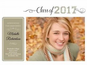 Classic Commencement - Graduation Announcement
