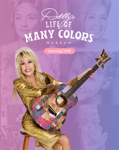 170K views · 14K reactions | My Life Of Many Colors Museum and SongTeller Hotel will open in Nashville in 2026 and bookings are NOW OPEN for both! 曆 Plan your visit today and be sure to follow @dollyparton and @songtellerhotel for updates! ✨ | Dolly's Life of Many Colors Museum | Facebook