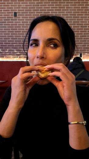 Padma Lakshmi on Instagram: "As I was signing books in Boston a few lovely women mentioned I should go to a place called Don’t Tell Aunty, and with a name like that I couldn’t resist! They serve Indian dishes with a gastropub twist, and I have to admit I was as skeptical as I am with any Indian-fusion restaurant. But everything we had was delicious – from the ramen rasam to the Parle-G ice cream sandwich. I’m feeling inspired to make fried chicken with my @diasporaco gunpowder at home, what do y