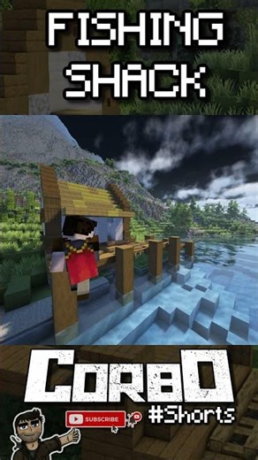 Fishing Shack | A Minecraft TimeLapse #shorts
