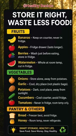 Store Food the Right Way 🍎🥦 | Best Food Storage Tips to Reduce Waste #Shorts