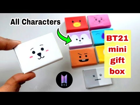 BT21 Crafts | BTS Gift Box | BTS DIY | BTS Craft Ideas with Paper | How to make BTS things