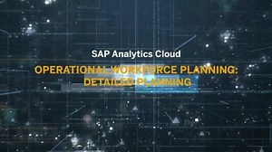 Operational Workforce Planning in SAP Analytics Cloud: Detailed Planning