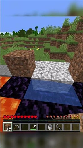 Speedrun Portal using Lava Bucket #minecraft #telugu #speedrun #tips