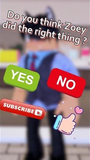 Do you think Zoey did the right thing？| Michael Roblox RP