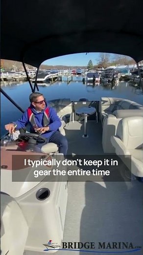 How To Back a Pontoon Boat Out of the Dock Slip: Bridge Marina Docking Tips PART 1 of 2 #shorts