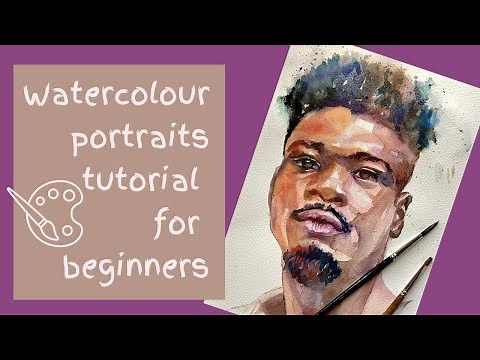 Watercolour portraits tutorial for beginners - part one