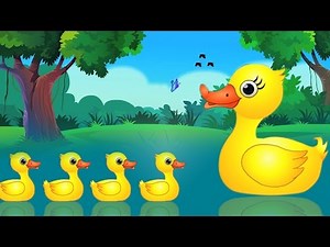 Five Little Ducks | cinco patitos | populares canciones infantiles | canción de los niños