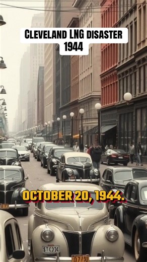October 20, 1944. Cleveland, Ohio. East Ohio Gas Company. LNG tank cracked. Liquid natural gas poured out. Minus 260 degrees. Vaporized. Invisible gas. Flowed into sewers. Basements. Streets. Then IGNITED. Entire neighborhood EXPLODED. Simultaneously. Manhole covers shot into air. Houses exploded from inside. 130 dead. Bodies vaporized. 79 homes destroyed. Square mile devastated. Tanks were EXPERIMENTAL. Engineers WARNED steel too thin. Company IGNORED. Rushed for profit. After: LNG banned in ur