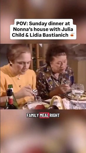 "This is the way to live and eat!" #JuliaChild #LidiaBastianich #ItalianCooking #PastaTime #shorts