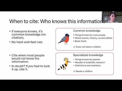 When to cite? And how to define "common knowledge"
