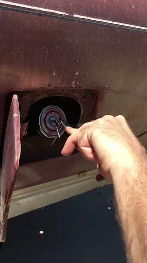 Easiest way to remove a locked metal gas cap!
