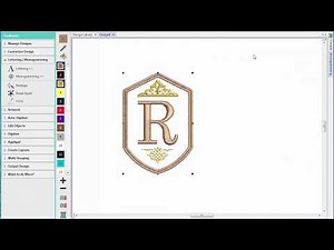 Hatch Embroidery 2 - Embroidered monogram pillow project